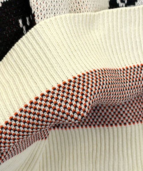 Ritzy(リッツィー)の「【Soupy Soupy】BIG Jacquard knit レディース メンズ(ニット/セーター・メンズ・オフホワイト/ホワイト系その他3/ブラック/グリーン/ホワイト系その他/ホワイト系その他2/チャコールグレー/ブルー・L/M)」の21枚目の写真