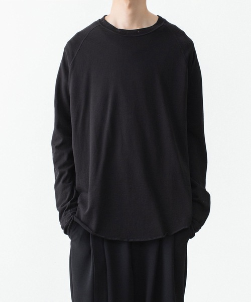 VEIN （ヴェイン）の「ファインテリー ディストレスト L/S TEE / FINE TERRY DISTRESSED L/S TEE（Tシャツ/カットソー・メンズ・ライトグリーン/ブラック/グレー・1/2/3）」の2枚目の写真
