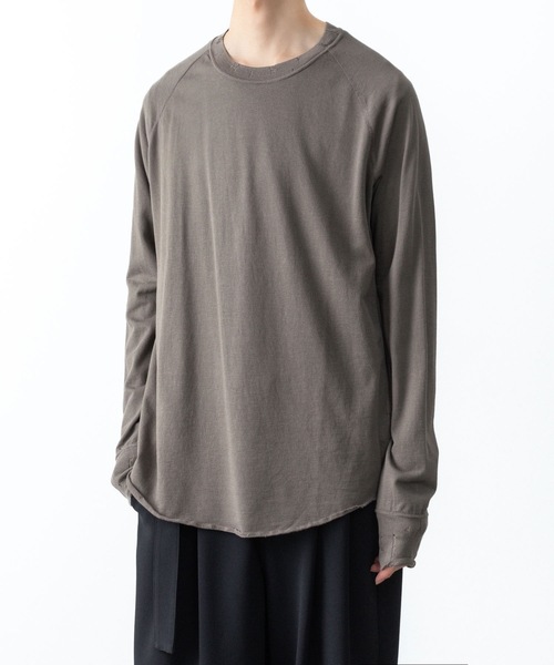 VEIN （ヴェイン）の「ファインテリー ディストレスト L/S TEE / FINE TERRY DISTRESSED L/S TEE（Tシャツ/カットソー・メンズ・ライトグリーン/ブラック/グレー・1/2/3）」の11枚目の写真