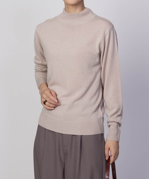 NAVY(ネイビー)の「nAvy 洗えるニット カシミヤタッチハイネックプルオーバー(ニット/セーター・レディース・レッド/グレイッシュベージュ/ブラック・M/L)」の21枚目の写真