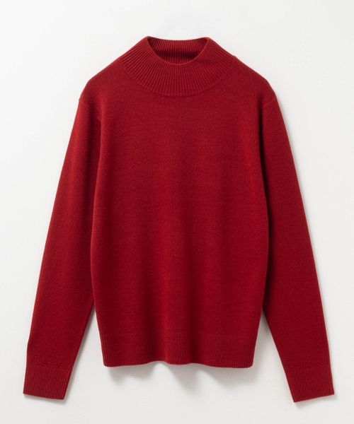 NAVY(ネイビー)の「nAvy 洗えるニット カシミヤタッチハイネックプルオーバー(ニット/セーター・レディース・レッド/グレイッシュベージュ/ブラック・M/L)」の7枚目の写真