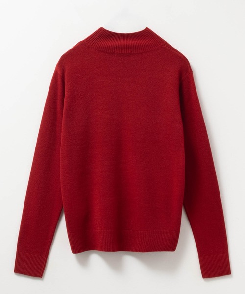 NAVY(ネイビー)の「nAvy 洗えるニット カシミヤタッチハイネックプルオーバー(ニット/セーター・レディース・レッド/グレイッシュベージュ/ブラック・M/L)」の8枚目の写真