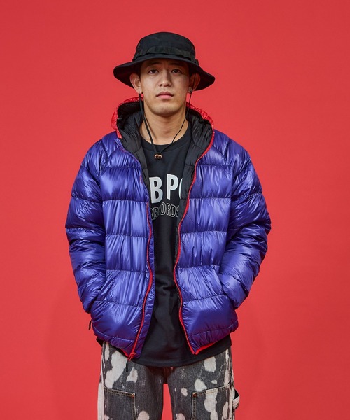 TRAIL BUM】 X 【NANGA】NOT BAD DOWN HOODIE 2TONE / ノットバッド