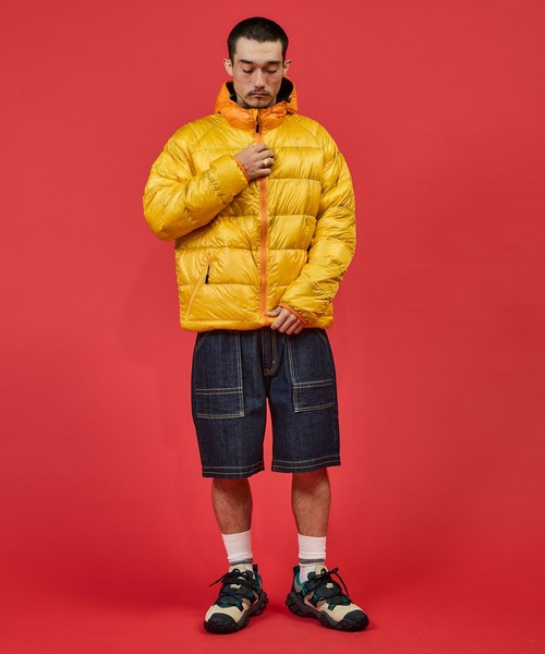 TRAIL BUM】 X 【NANGA】NOT BAD DOWN HOODIE 2TONE / ノットバッド