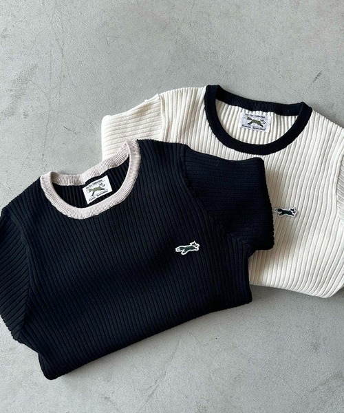PENNEYS（ぺニーズ）の「1枚で春まで着回せちゃうニット【THE FOX】クルーネックリブニット（ニット/セーター・レディース・ブラック系1/ホワイト・FREE）」の21枚目の写真