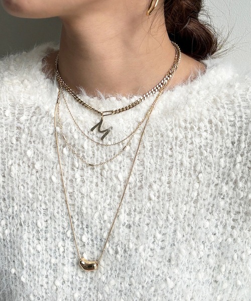 DouDou(ドゥドゥ)の「【A・H・M・R・S・Yの6種!】アルファベットネックレス(ネックレス・レディース・シルバー/ゴールド・S/M/A/H/R/Y)」の7枚目の写真