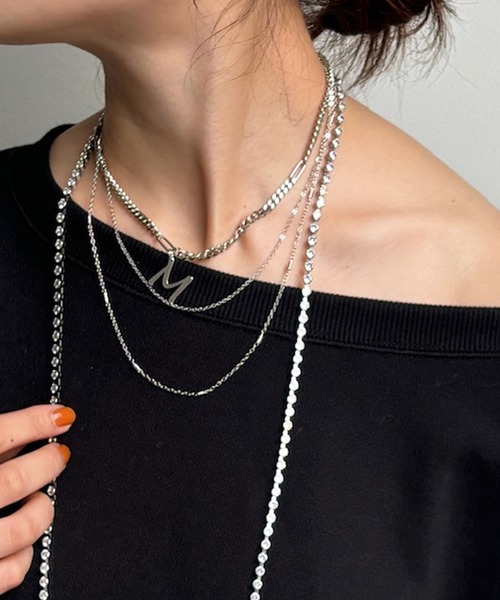 DouDou(ドゥドゥ)の「【A・H・M・R・S・Yの6種!】アルファベットネックレス(ネックレス・レディース・シルバー/ゴールド・S/M/A/H/R/Y)」の9枚目の写真