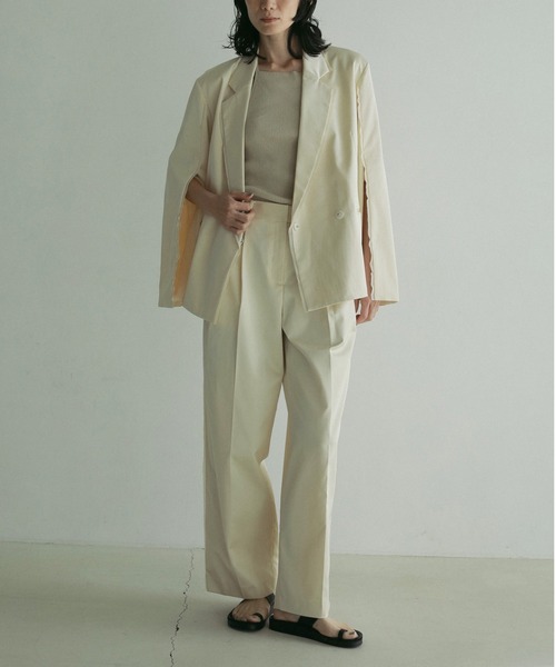 最終値下げ！Satin Slit Jacket anuke セール】Satin Slit Jacket（テーラードジャケット）｜anuke