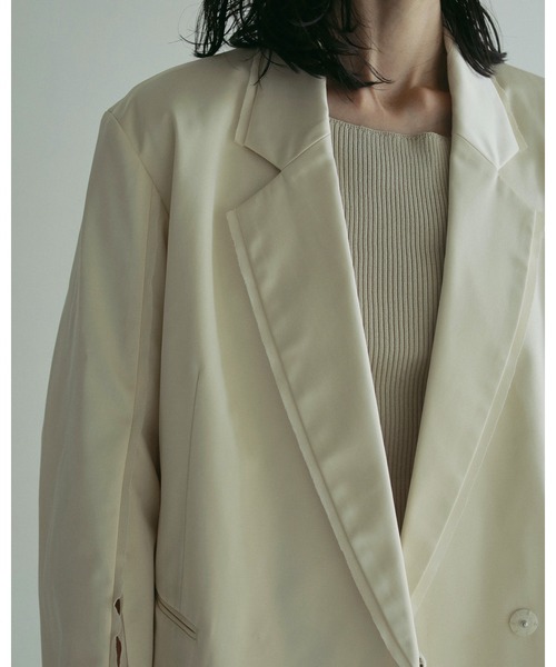 最終値下げ！Satin Slit Jacket anuke セール】Satin Slit Jacket（テーラードジャケット）｜anuke