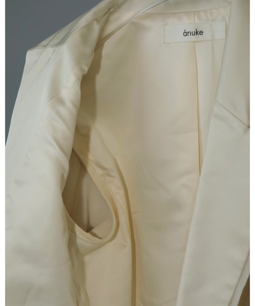 最終値下げ！Satin Slit Jacket anuke セール】Satin Slit Jacket（テーラードジャケット）｜anuke