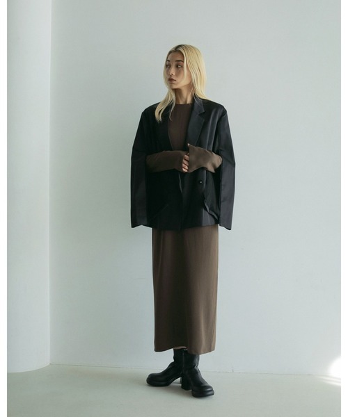 最終値下げ！Satin Slit Jacket anuke ànuke online store（アンヌーク） / Satin Slit JacketSatin Slit