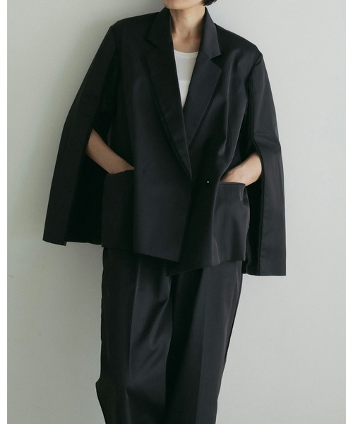 セール】Satin Slit Jacket（テーラードジャケット）｜anuke