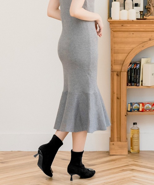Julia Boutique（ジュリアブティック）の「【22-24.5cm】 ビジューショートブーツ（ブーツ・レディース・ブラック・35/40/39/38/37/36）」の11枚目の写真