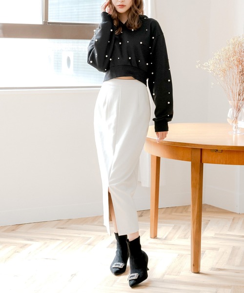 Julia Boutique（ジュリアブティック）の「【22-24.5cm】 ビジューショートブーツ（ブーツ・レディース・ブラック・35/40/39/38/37/36）」の16枚目の写真
