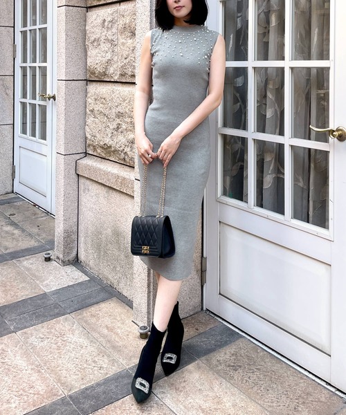 Julia Boutique（ジュリアブティック）の「【22-24.5cm】 ビジューショートブーツ（ブーツ・レディース・ブラック・35/40/39/38/37/36）」の21枚目の写真