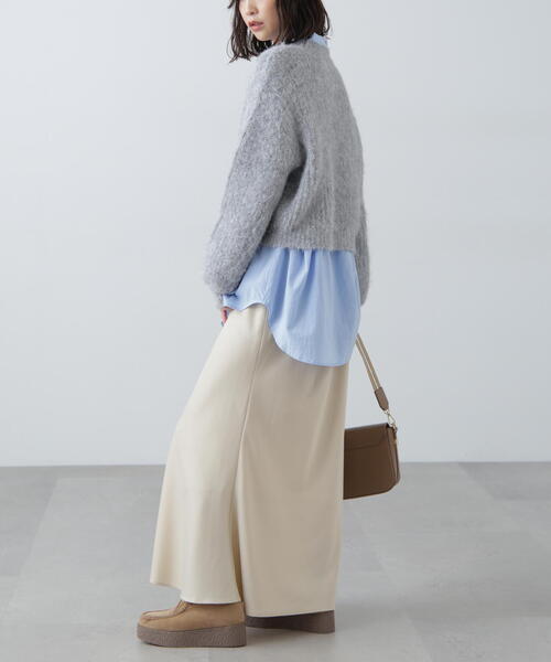 FREE'S MART（フリーズマート）の「◆ミックスシャギーショート丈ニット（ニット/セーター・レディース・レッド/ホワイト/グレー・FREE）」の15枚目の写真