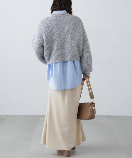 FREE'S MART（フリーズマート）の「◆ミックスシャギーショート丈ニット（ニット/セーター・レディース・レッド/ホワイト/グレー・FREE）」の16枚目の写真