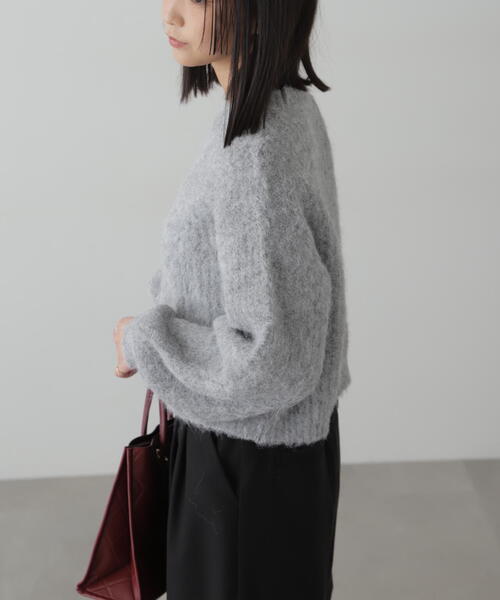 FREE'S MART（フリーズマート）の「◆ミックスシャギーショート丈ニット（ニット/セーター・レディース・レッド/ホワイト/グレー・FREE）」の19枚目の写真