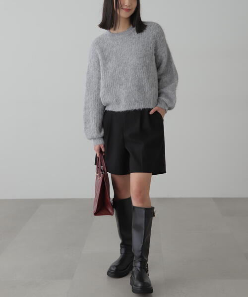 FREE'S MART（フリーズマート）の「◆ミックスシャギーショート丈ニット（ニット/セーター・レディース・レッド/ホワイト/グレー・FREE）」の21枚目の写真