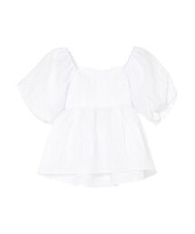 CALNAMUR | 2WAY VOLUME SLEEVE JAQUARD BL/2WAYボリュームスリーブジャガードブラウス(シャツ/ブラウス)