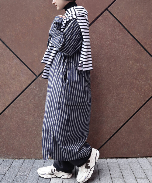 JOURNAL STANDARD LUXE（ジャーナルスタンダード　ラックス）の「【NOV】ドレス（シャツワンピース・レディース・ネイビー・FREE）」の3枚目の写真