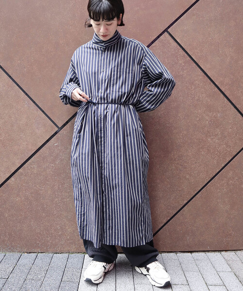 JOURNAL STANDARD LUXE（ジャーナルスタンダード　ラックス）の「【NOV】ドレス（シャツワンピース・レディース・ネイビー・FREE）」の5枚目の写真