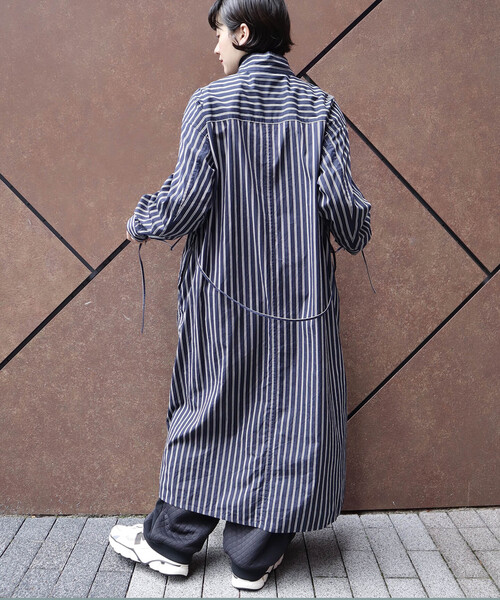 JOURNAL STANDARD LUXE（ジャーナルスタンダード　ラックス）の「【NOV】ドレス（シャツワンピース・レディース・ネイビー・FREE）」の6枚目の写真