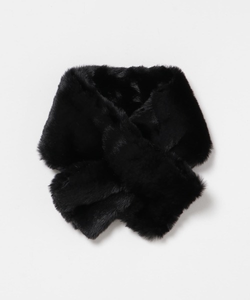 URBAN RESEARCH（アーバンリサーチ）の「フェイクファーマフラー（マフラー・レディース・グレー系その他/ブラック・FREE）」の3枚目の写真