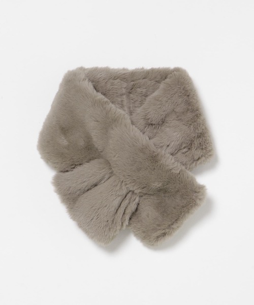 URBAN RESEARCH（アーバンリサーチ）の「フェイクファーマフラー（マフラー・レディース・グレー系その他/ブラック・FREE）」の4枚目の写真