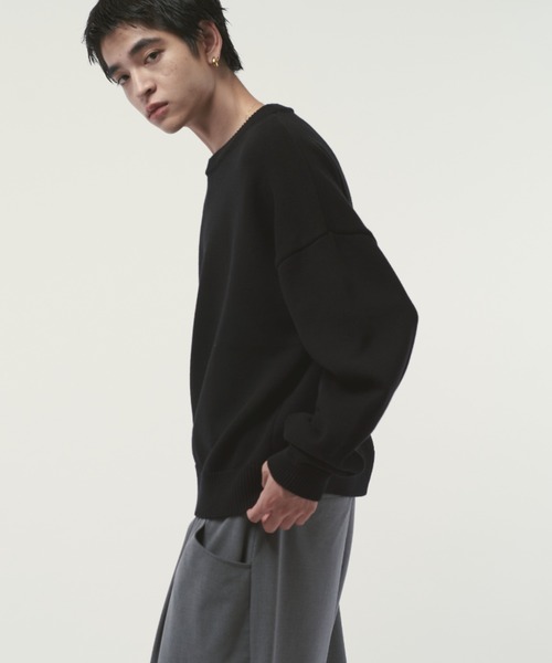 新品 ルイス クロップド クルーネック ニット クロップドクルーネックニット（ニット/セーター）｜Lui's（ルイス）の