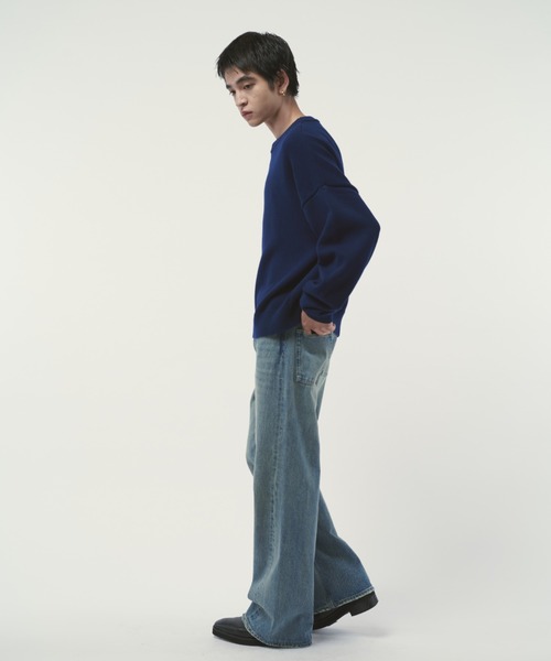 クロップドクルーネックニット（ニット/セーター）｜Lui's