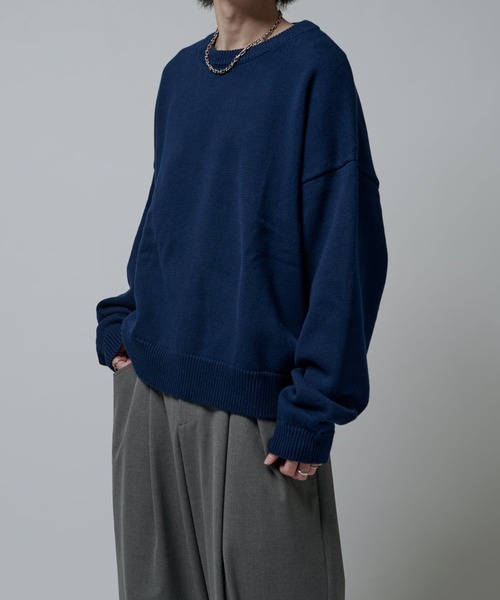 クロップドクルーネックニット（ニット/セーター）｜Lui's（ルイス）の