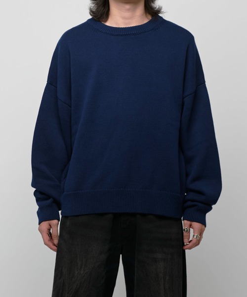 クロップドクルーネックニット（ニット/セーター）｜Lui's（ルイス）の