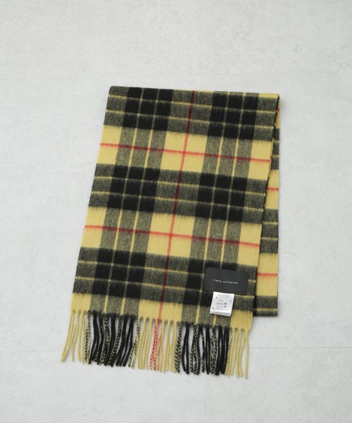 NANO universe（ナノユニバース）の「ソフトカシミヤブレンドチェックマフラー（マフラー・メンズ・レッド/イエロー/グリーン・FREE）」の11枚目の写真