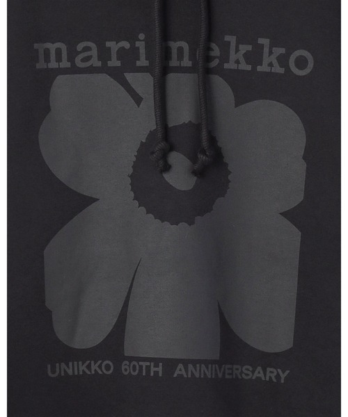 marimekko(マリメッコ)の「【ノベルティ付】≪Unikko 60Th Anniversary.≫《kioski》Luuppi Unikko / placement sweatparka《ZOZO限定》(パーカー・レディース・ブラック・LARGE/MEDIUM/SMALL/X-SMALL)」の12枚目の写真