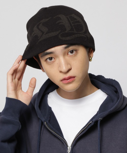 3.3 Field Trip （3.3フィールドトリップ）の「【UNISEX】3.3 Field Trip／ゴシックロゴビーニー（ニットキャップ/ビーニー・レディース・ブラック/グレー/その他1・FREE）」の17枚目の写真