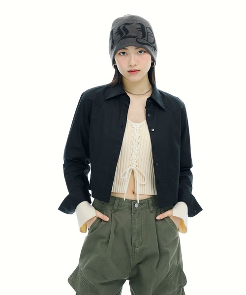 3.3 Field Trip （3.3フィールドトリップ）の「【UNISEX】3.3 Field Trip／ゴシックロゴビーニー（ニットキャップ/ビーニー・レディース・ブラック/グレー/その他1・FREE）」の11枚目の写真