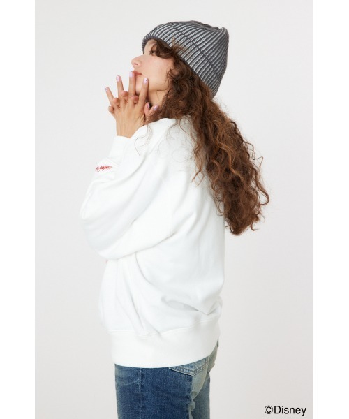 RODEO CROWNS WIDE BOWL（ロデオクラウンズワイドボウル）の「(MICKEY)Xmasスウェットトップス（スウェット・レディース・レッド/オフホワイト・MEDIUM/LARGE）」の11枚目の写真