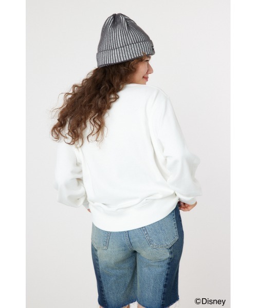 RODEO CROWNS WIDE BOWL（ロデオクラウンズワイドボウル）の「(MICKEY)Xmasスウェットトップス（スウェット・レディース・レッド/オフホワイト・MEDIUM/LARGE）」の12枚目の写真