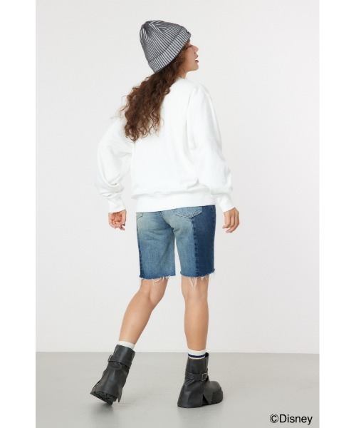 RODEO CROWNS WIDE BOWL（ロデオクラウンズワイドボウル）の「(MICKEY)Xmasスウェットトップス（スウェット・レディース・レッド/オフホワイト・MEDIUM/LARGE）」の14枚目の写真