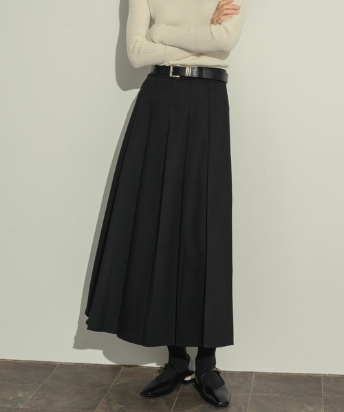 NEUNA(ヌナ)の「クラシックプリーツミディスカート(スカート・レディース・ブラック/グレー・FREE/LARGE)」の10枚目の写真