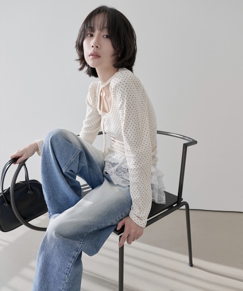 UNE MANSION(ユヌマンション)の「レースリボンチュールベルトラップスカートビスチェ(スカート・レディース・ブラック/ホワイト・ONE SIZE)」の15枚目の写真