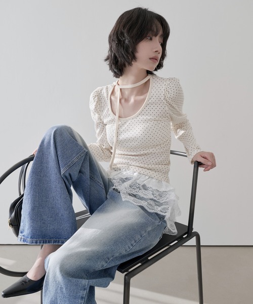 UNE MANSION(ユヌマンション)の「レースリボンチュールベルトラップスカートビスチェ(スカート・レディース・ブラック/ホワイト・ONE SIZE)」の16枚目の写真