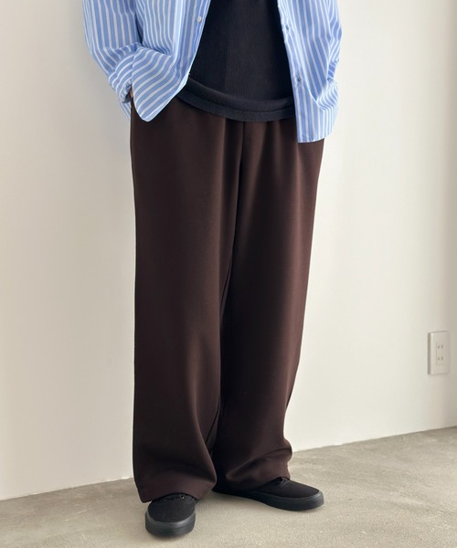 URBAN COLLECTION(アーバンコレクション)の「【URBANCOLLECTION/アーバンコレクション】 ワイドスウェットイージーパンツ セットアップ対応(スウェットパンツ・メンズ・杢グレー/カーキ/ブラック/ブラウン・L/M/S)」の3枚目の写真