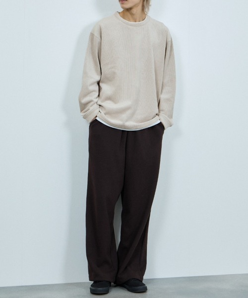 URBAN COLLECTION(アーバンコレクション)の「【URBANCOLLECTION/アーバンコレクション】 ワイドスウェットイージーパンツ セットアップ対応(スウェットパンツ・メンズ・杢グレー/カーキ/ブラック/ブラウン・L/M/S)」の22枚目の写真