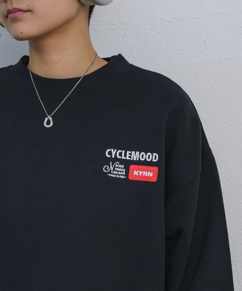 kaoyorinakami(カオヨリナカミ)の「punchbike sweat / パンチバイクスウェット(スウェット・メンズ・ブラック/グレー・MEDIUM/SMALL/X-LARGE/LARGE)」の14枚目の写真