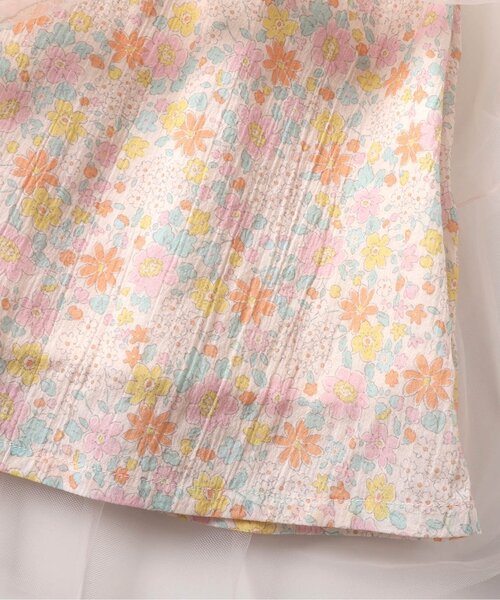 apres les cours（アプレレクール）の「【ジュニア対応】フラワーチュールワンピース＿アプレレクールマシェリ（ワンピース・キッズ・サックスブルー/アイボリー・90/100/110/120/80/130/140）」の12枚目の写真