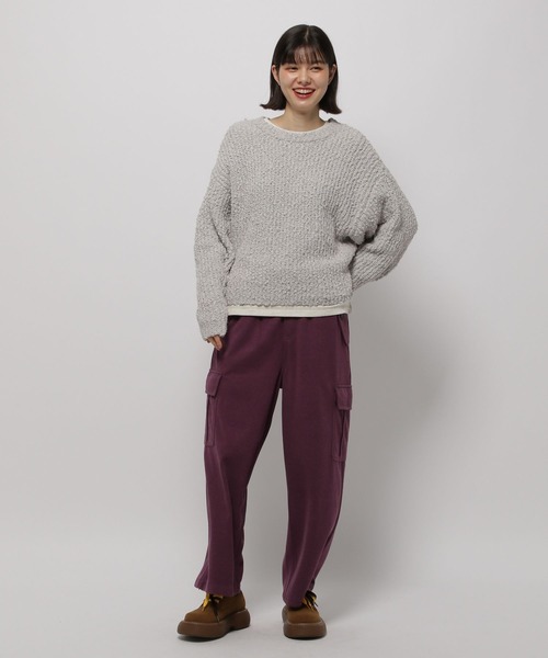 niko and...(ニコアンド)の「なめらかタッチカーゴパンツ(カーゴパンツ・レディース・カーキ/アイボリー/チャコール/パープル・FREE)」の15枚目の写真