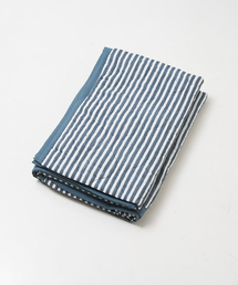 ブロックプリントキルトケット ストライプ 140×200cm