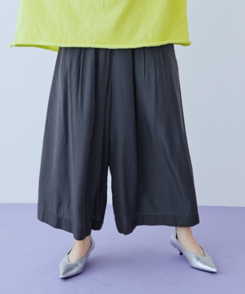 manana suerte（マニャーナスエルテ）の「ギャザーワイドパンツ（その他パンツ・レディース・グレー/ブラック/ピンク/ミント・FREE）」の18枚目の写真